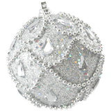ESFERA 80 MM NAVIDAD HT-A07815 PLATA BRIDGECO