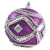 ESFERA 80 MM NAVIDAD HT-A60323 MORADO BRIDGECO