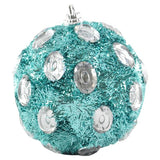 ESFERA 80 MM NAVIDAD HT-A08976 AZUL TURQUESA BRIDGECO