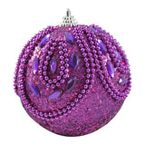 ESFERA 100 MM NAVIDAD HTA-07805 MORADO BRIDGECO