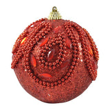 ESFERA 80 MM NAVIDAD HTA-07805 ROJO BRIDGECO