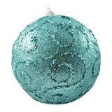 ESFERA 80 MM NAVIDAD HT-A01941 TURQUESA BRIDGECO