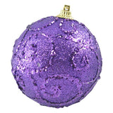 ESFERA 80 MM NAVIDAD HT-A01941 MORADO BRIDGECO