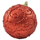ESFERA 80 MM NAVIDAD HT-A01941 ROJO BRIDGECO