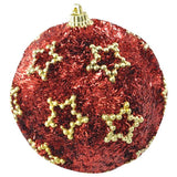 ESFERA 80 MM NAVIDAD HT-A09271 ROJO BRIDGECO