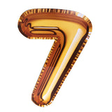 NUMERO CARTON TIPO GLOBO 95 CM #7 DORADO PADI