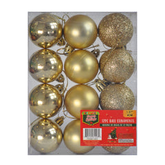 ESFERAS 4 CM 12 PZ NAVIDAD 4 SEASONS