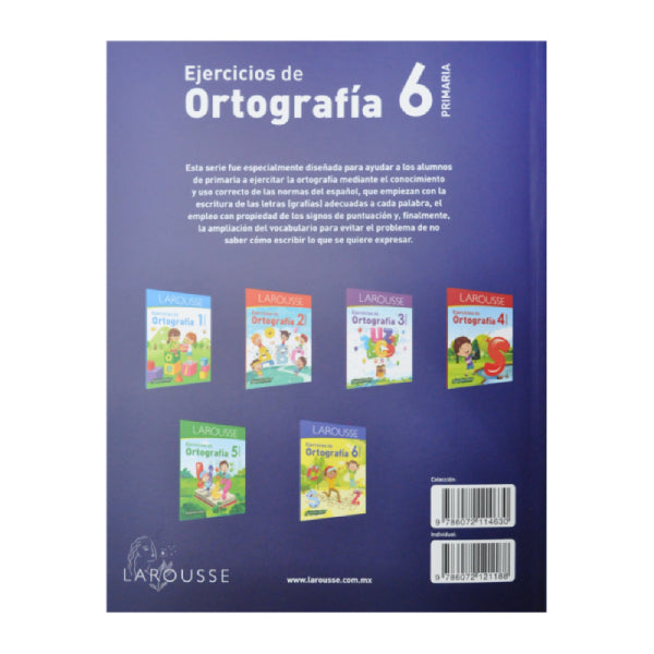 LIBRO EJERCICIOS ORTOGRAFIA 6 LAROUSSE MNK – Ultimoclick(Sync-AD2000)