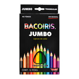 COLORES SIN MADERA TRIANGULAR JUMBO BACOIRIS LARGOS 12 PZ BACO MNK