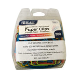 CLIP COLORES 33 MM 200 PZ 204 BAZIC