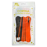 CORTINA NEGRO/NARANJA HALLOWEEN VM FIESTA