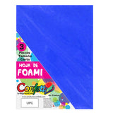 FOAMY CARTA 3 PZ AZUL REY NAEN MNK