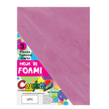 FOAMY CARTA 3 PZ ROSA PASTEL NAEN MNK