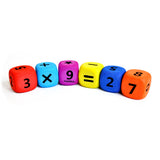 DADOS COLORES FOAMY 4 X 4 PAQUETE C/8 PZS PASCUA