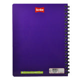 CUADERNO PROFESIONAL DOBLE ARGOLLA CLASICO 100 HJ DOBLE RAYA SCRIBE MNK
