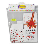 CAJA CUBO 4 PZS CJ701 SAN VALENTIN CREATIVOS