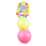 PELOTA ESPONJA PINTADA 2 1/2  2 PZS FABRICAS SELECTAS