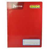 CUADERNO PROFESIONAL COSIDO COLOR 360 100 HJ DOBLE RAYA NORMA MNK