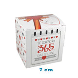 CAJA CUBO 6 PZS CJ601 SAN VALENTIN CREATIVOS