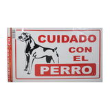 LETRERO ACRILICO 1 CARA 30X20 PERRO BRAVO SEÑALES