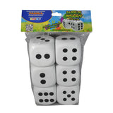 DADOS FOAMY 5 X 5 PAQUETE C/6 PZS PASCUA