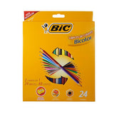COLORES MADERA DOBLES LARGOS 24 PZS BIC MNK