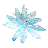 FLOR ORGANZA PEDRERIA GRANDE TURQUESA CHELIN