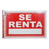 LETRERO ACRILICO 1 CARA 30X20 SE RENTA SEÑALES