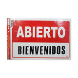 LETRERO ACRILICO 2 CARA 30X20 ABIERTO CERRADO SEÑALES