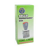 SELLO NUMERADOR 6 DIGITOS 843 GOBA BARRILITO