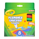 MARCADOR LAVABLE CLASICO GRUESO 8 PZ CRAYOLA MNK