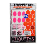 ETIQUETA PARA OFERTAS ROSA 175 PZ TRANSFER