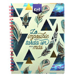 CUADERNO PROFESIONAL DOBLE ARGOLLA KIUT 100 HJ C7 NORMA