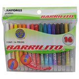 CRAYON GIRABLE BARRILITO 16 PZ CRY16 GOBA BARRILITO MNK