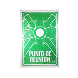 LETRERO ACRILICO 1 CARA 30X46 PUNTO DE REUNION SEÑALES