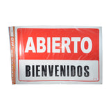 LETRERO ACRILICO 2 CARAS 30X46 ABIERTO/CERRADO N-11 SEÑALES