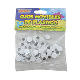 OJO MOVIBLE 10 MM 50 PZ PASCUA