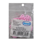 SEGURO PLASTICO BABY SHOWER NS-14 ROSA 12 PZ BRIDGECO