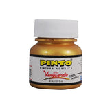 PINTURA ACRILICA METALICO 30 ML ORO SOLAR 520 PINTO DISTRIBUIDORA