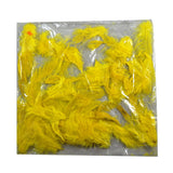 PLUMA DE POLLO PAQ AMARILLO CANARIO SOCIAL