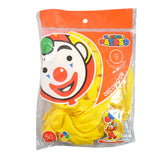 GLOBO DECORATOR #9 AMARILLO CANARIO 50 PZ FABRICAS SELECTAS