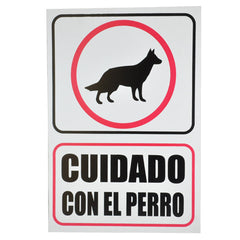 LETRERO ACRILICO 25X33 PERRO BRAVO LETREROS