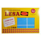 ETIQUETA CONTINUA #13 AZUL LESA