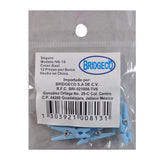 GANCHO PLASTICO BABY SHOWER NS-10 AZUL 12 PZ BRIDGECO