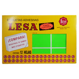 ETIQUETA CONTINUA #13 VERDE  LESA