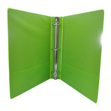 CARPETA 1 1/2 PULGADA C/MICA VERDE LIMON 4144 BAZIC
