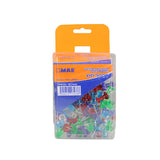 PINS TRANSPARENTES/COLORES 100 PZ MAE