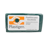 PLASTILINA BARRA PARA ESCULTORES PLASTIGEN 200 GR VERDE COLORIM