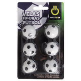 VELA PASTEL BALON DE FUTBOL C/6  FABRICAS SELECTAS