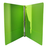 CARPETA 1/2 PULGADA C/MICA VERDE LIMON 4104 BAZIC MNK